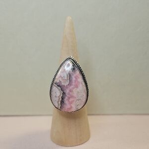 Rhodonite Ring – 925 Sterling Silver